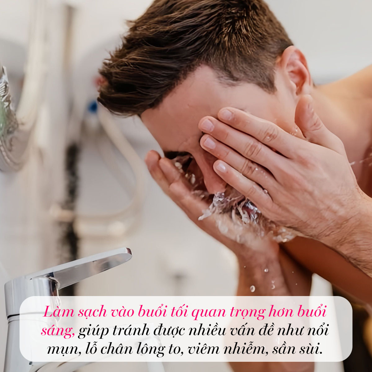 Làm sạch vào buổi tối quan trọng hơn buổi sáng, giúp tránh được nhiều vấn đề như nổi mụn, lỗ chân lông to, viêm nhiễm, sần sùi. Chăm sóc da với Lixibox Skincare qua mẹo ngủ đúng cách để có làn da đẹp.
