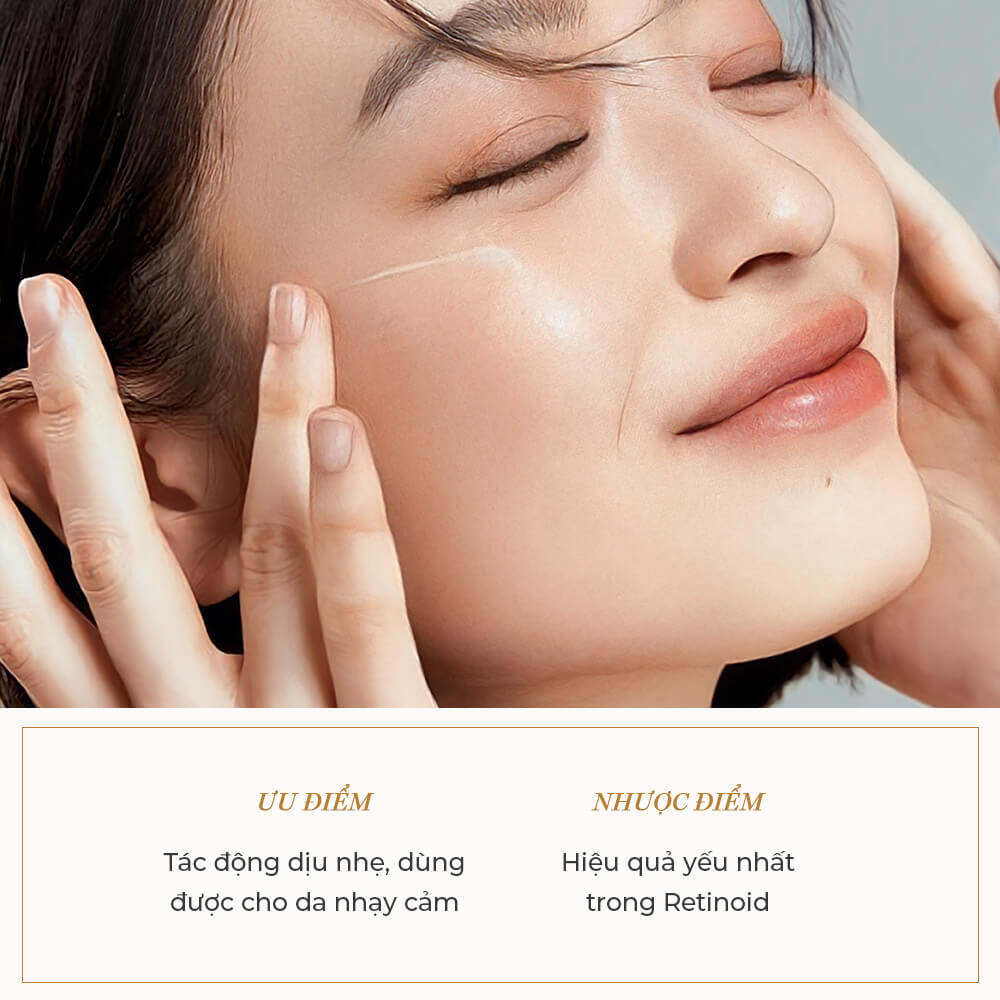 Bài viết về dẫn xuất Retinoid, nêu rõ sự khác biệt giữa Retinol và các thành phần như Tretinoin, retinaldehyde, retinyl palmitate, cùng thông tin về công dụng và lưu ý khi sử dụng cho da nhạy cảm.