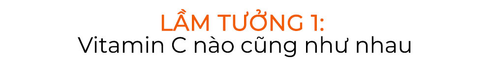 Lầm tưởng 1: Vitamin C nào cũng như nhau. Bài viết từ Lixibox khám phá 7 lầm tưởng tai hại khi bôi Vitamin C, giúp bạn tối ưu hiệu quả dưỡng trắng và chống lão hóa với serum Vitamin C đúng cách.