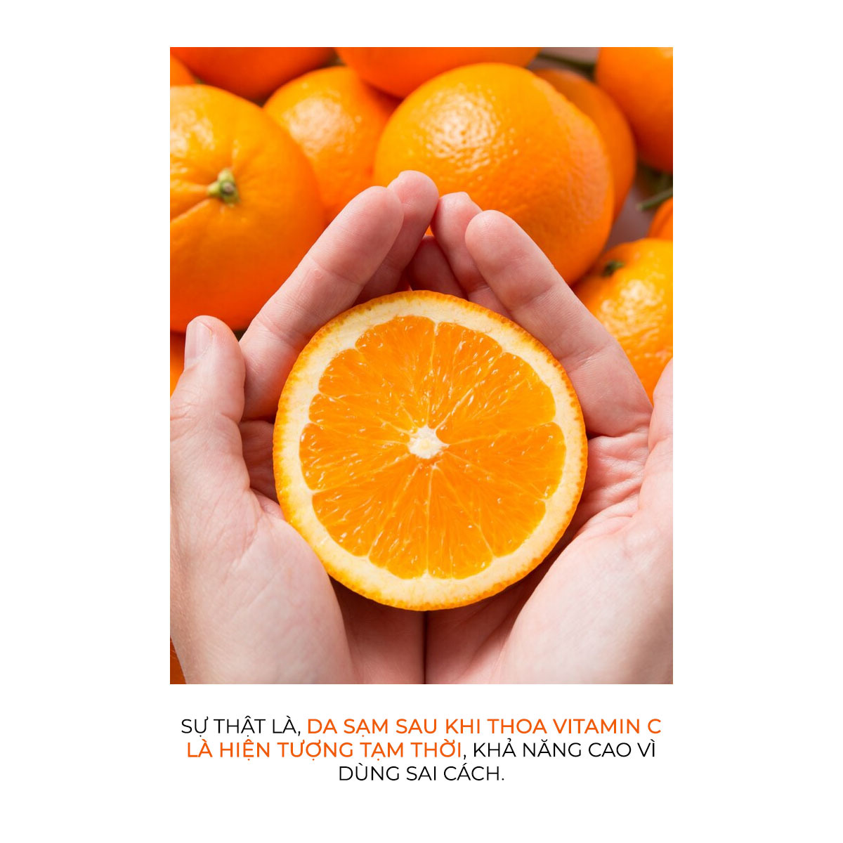 Lầm tưởng về Vitamin C: Da sạm sau khi thoa là hiện tượng tạm thời, có khả năng cao do sử dụng sai cách. Tìm hiểu thêm tại Lixibox về cách sử dụng vitamin C hiệu quả.