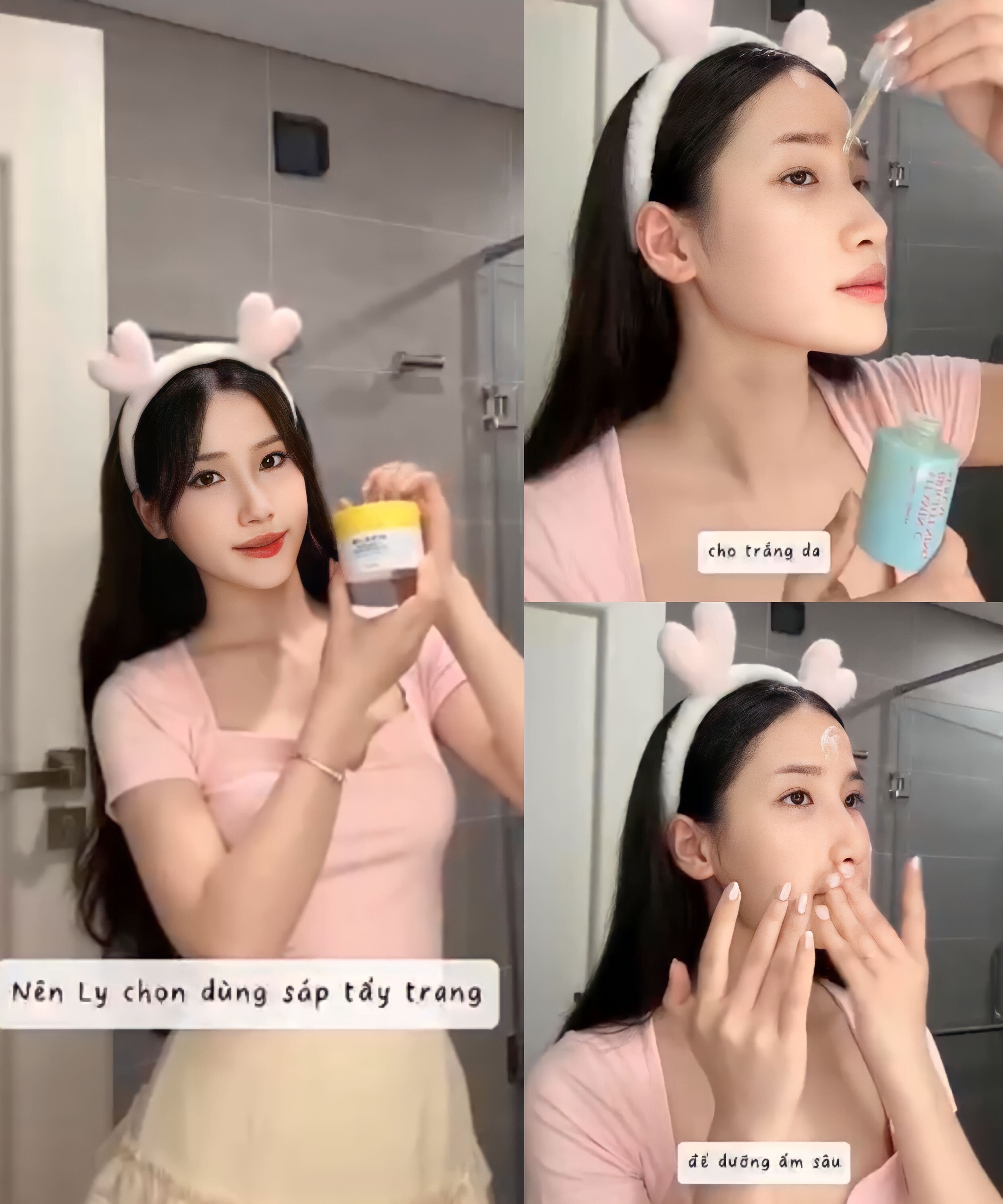 Các Beauty Bloggers chia sẻ bí quyết sử dụng sáp tẩy trang SKIN&LAB Porebarrier Cleansing Balm, Tinh Chất Vitamin C SKIN&LAB Brightening Serum và Kem Dưỡng Ẩm SKIN&LAB Vitamin B Hydrating Gel Cream để có làn da căng bóng và trắng mịn.