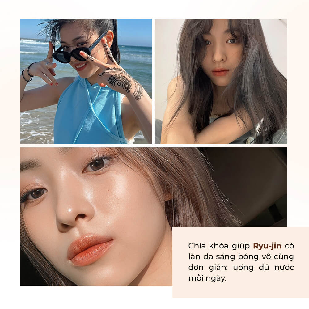 Mẹo skincare của các center nhóm Kpop, trong đó Ryu-jin chia sẻ bí quyết giúp làn da sáng bóng, khuyên hãy uống đủ nước mỗi ngày. Khám phá thêm mẹo làm đẹp từ các thần tượng như Jang Won Young, Irene, Nayeon và YooA cùng Lixibox.