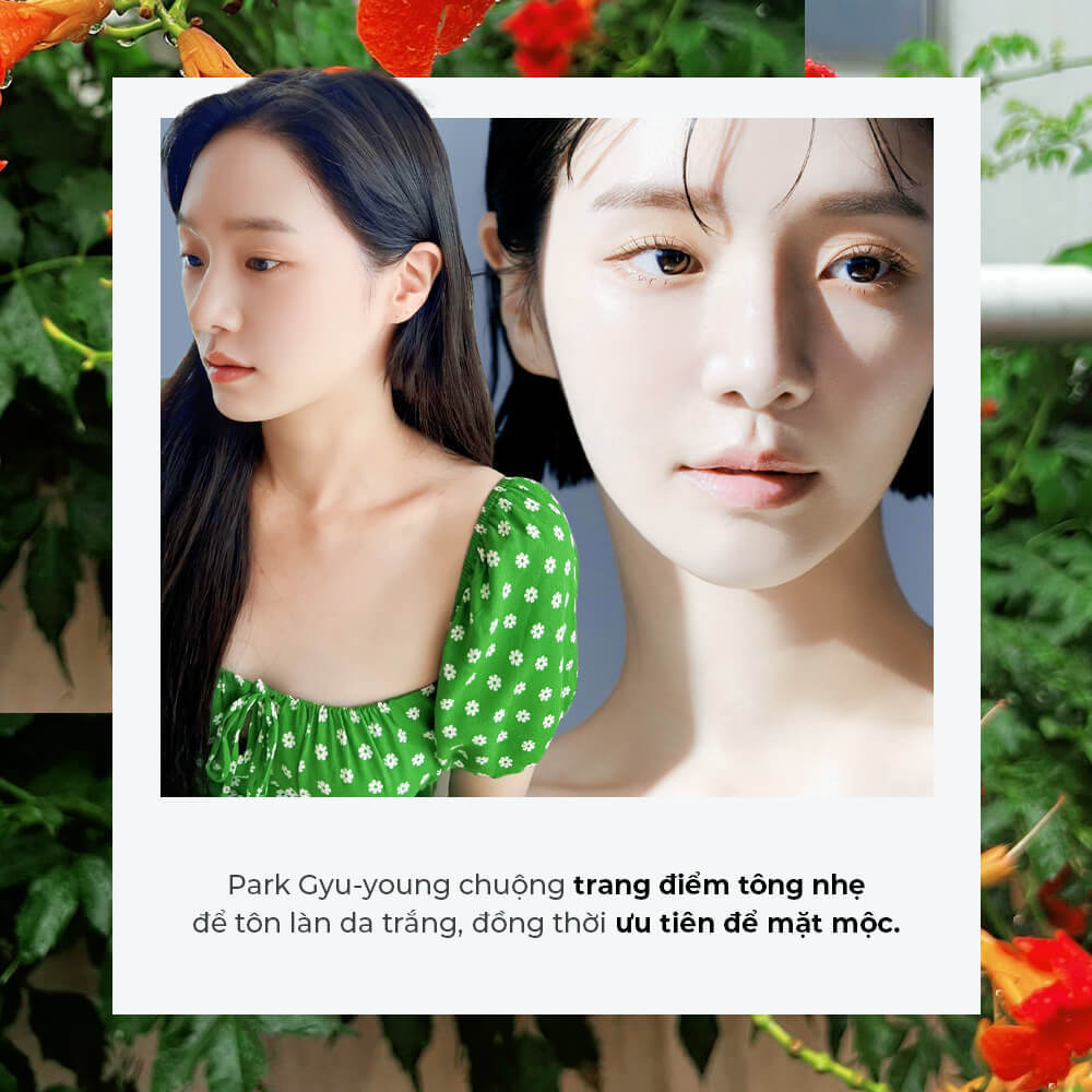 Park Gyu-young chia sẻ bí quyết làm đẹp với trang điểm tối giản, giúp tôn làn da trắng sáng và ưu tiên vẻ đẹp tự nhiên phù hợp với mẹo trẻ lâu. Khám phá thêm với Lixibox về mẹo để trẻ lâu hơn trong bài viết về phim Celebrity.