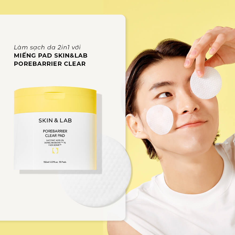 Khám phá Miếng Pad Skin&Lab Porebarrier Clear giúp làm sạch da 2in1, sản phẩm lý tưởng cho cánh mày râu từ Lixibox. Đem lại vẻ ngoài phong độ, tự tin cho phái mạnh với các sản phẩm cho nam giới.