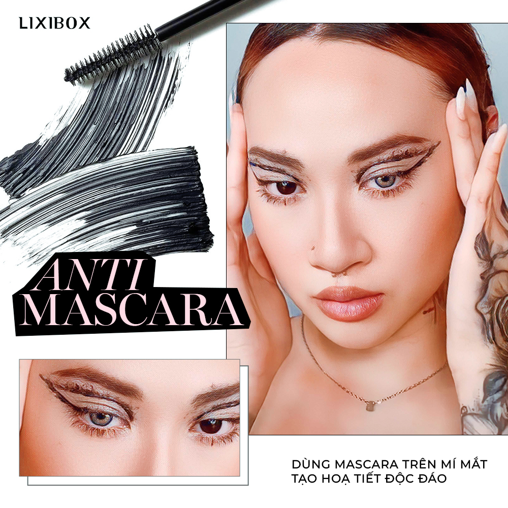 Tiết lộ mẹo trang điểm độc đáo với Anti Mascara. Sử dụng mascara trên mí mắt để tạo nét vẽ nghệ thuật độc đáo và phong cách. Khám phá thêm các mẹo làm đẹp khác tại Lixibox.