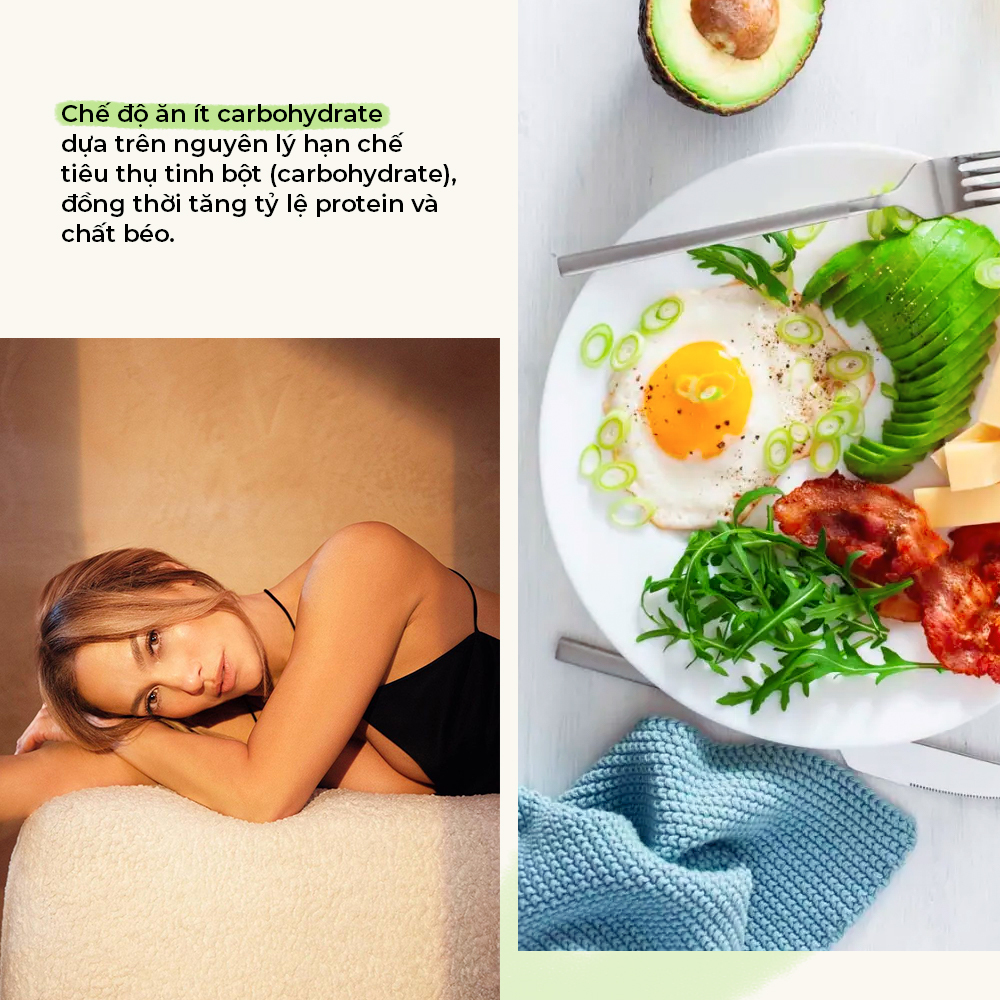 Chế độ ăn ít carbohydrate, tăng tỷ lệ protein và chất béo. Những cách ăn kiêng hiệu quả với 6 phương pháp giảm cân an toàn, mang lại lợi ích sức khỏe không ngờ từ Lixibox Beauty.