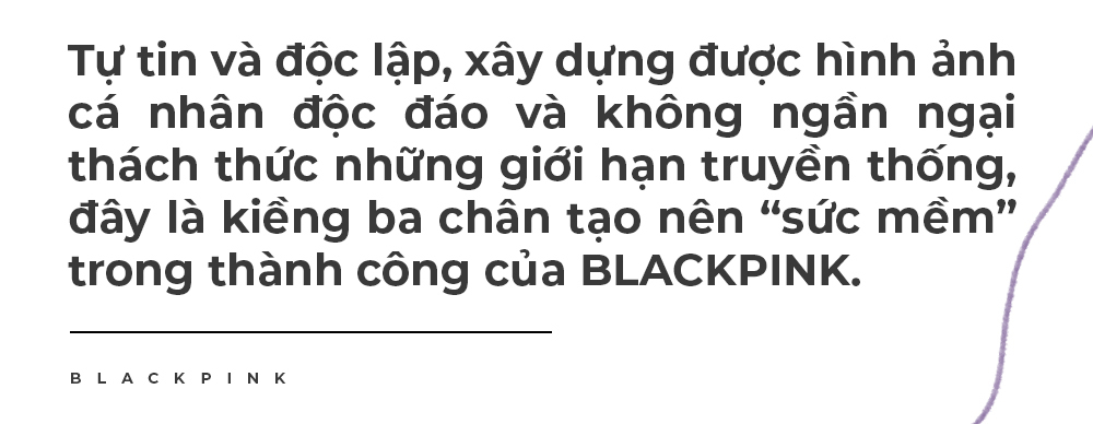 Tự tin và độc lập, xây dựng được hình ảnh cá nhân độc đáo và không ngần ngại thách thức những giới hạn truyền thống, đây là kiềng ba chân tạo nên "sức mềm" trong thành công của BLACKPINK.