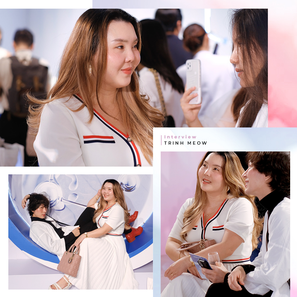 Trinh Meow trong buổi phỏng vấn tại sự kiện, chia sẻ về hành trình 8 năm làm beauty blogger. Cô tạo dấu ấn với phong cách riêng và những thông tin làm đẹp bổ ích, phát triển cộng đồng yêu thích skincare. Lixibox Interview với Trinh Meow.