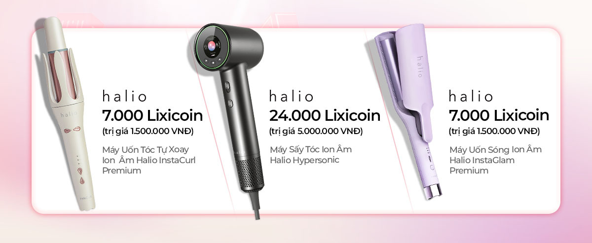 Super Lixicoin Days, chương trình khuyến mãi lớn nhất năm 2023 của Lixibox, mang đến cơ hội nhận quà tặng high-end với Lixicoin, như máy sấy tóc Halio Hypersonic trị giá 5.000.000 VNĐ. Tham gia từ 21/08 đến 23/08 để khám phá các quà tặng hấp dẫn khác!