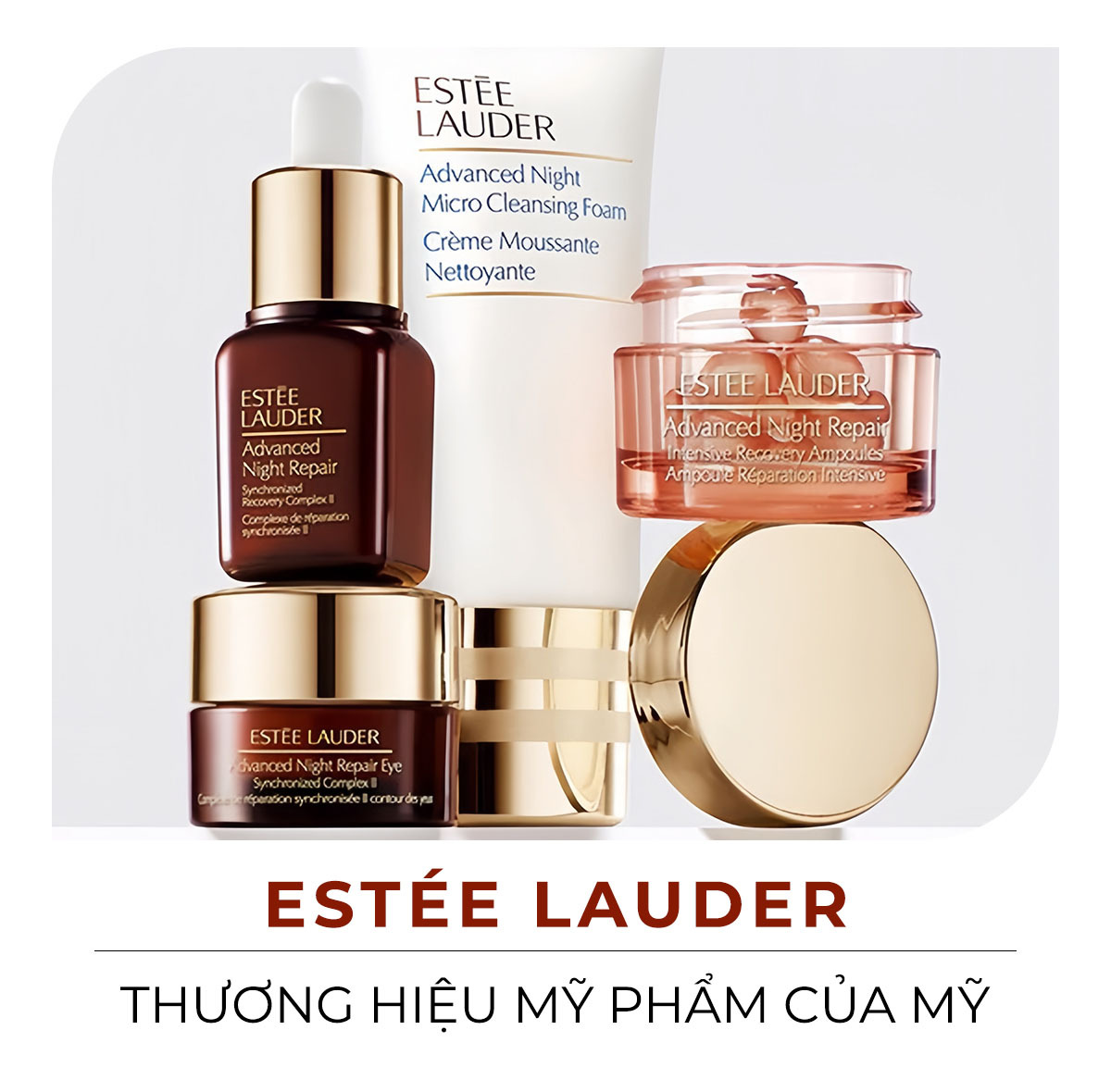 Khám phá thương hiệu chăm sóc da nổi tiếng ESTÉE LAUDER với các sản phẩm như Advanced Night Repair. Được biết đến với chất lượng vượt trội, thương hiệu này được BTV làm đẹp yêu thích và có mặt trong danh sách 25 thương hiệu chăm sóc da tốt nhất 2023 của Lixibox.
