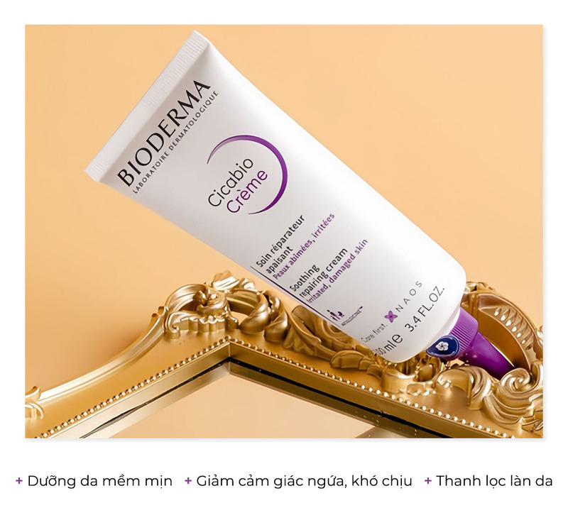 Kem dưỡng ẩm Bioderma Cicabio Crème với công thức dưỡng da mềm mại, giúp giảm cảm giác ngứa ngáy, khó chịu, đồng thời thanh lọc làn da cho mùa lạnh. Đáng sắm cho mùa dưỡng da mùa lạnh từ Lixibox.