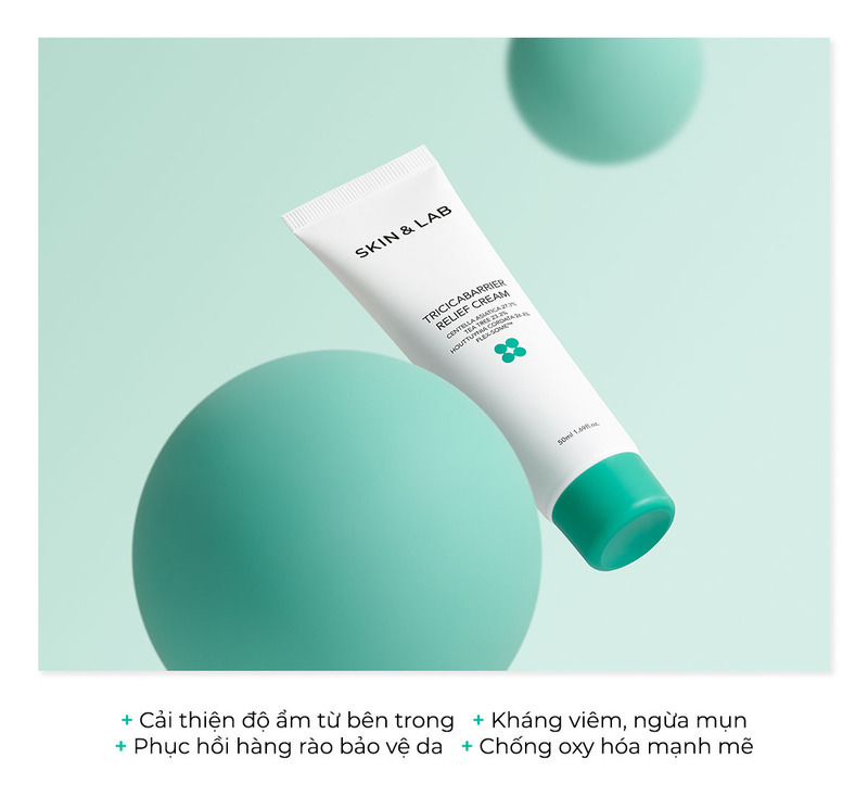 Kem dưỡng ẩm SKIN&LAB Tricca Barrier Relief Cream trong bài viết "Đáng sắm nhất mùa lạnh năm nay: 10 loại kem dưỡng ẩm càng dùng da càng đẹp" trên Lixibox. Sản phẩm giúp cải thiện độ ẩm, phục hồi hàng rào bảo vệ da, ngăn ngừa viêm và mụn, thích hợp cho dưỡng da mùa lạnh.