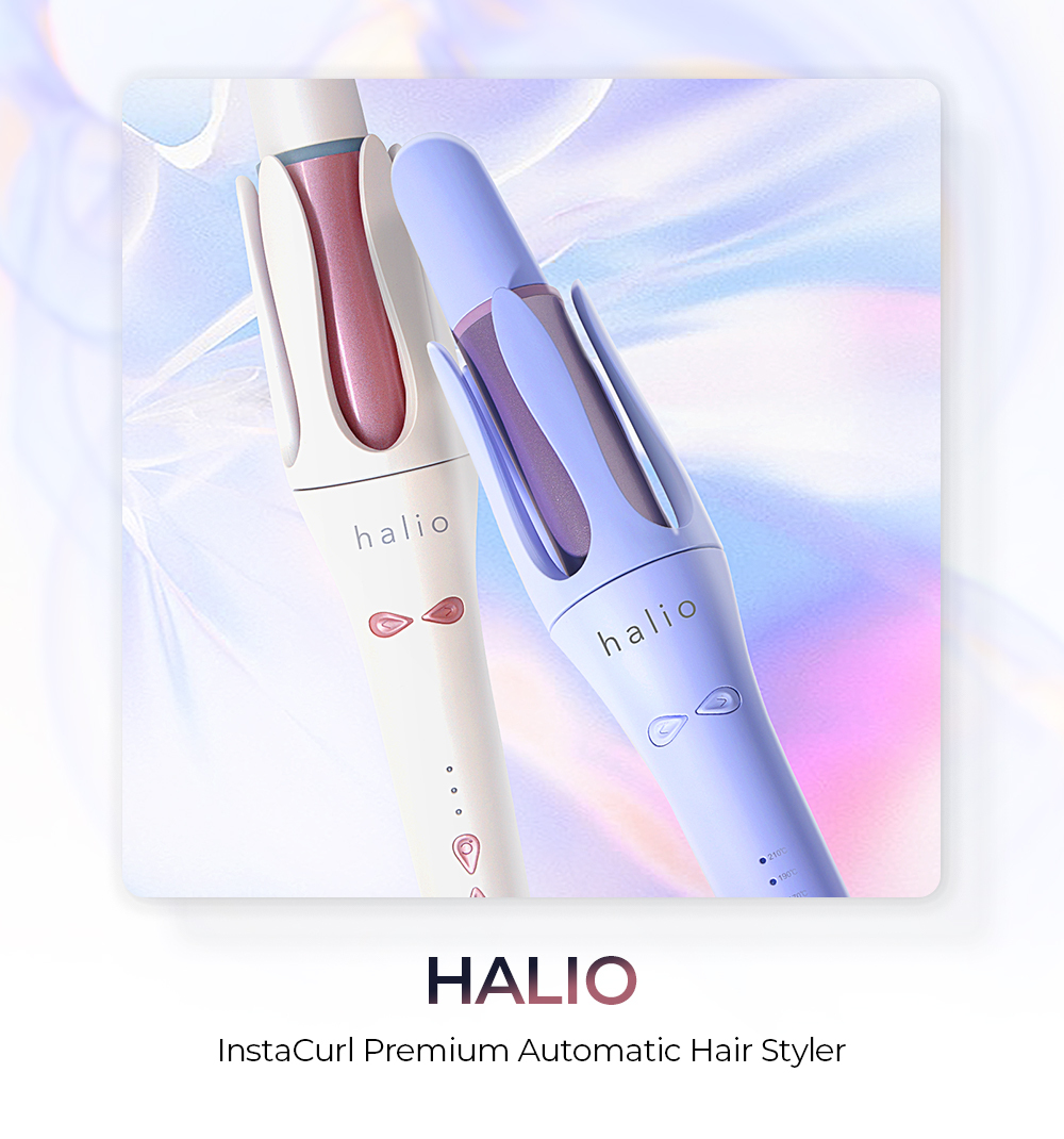 Máy uốn tóc halio InstaCurl Premium Automatic Hair Styler, sản phẩm nổi bật trong top 10 máy uốn tóc tốt nhất 2023, giúp tạo kiểu tóc hoàn hảo và tự tin cho tín đồ làm đẹp.