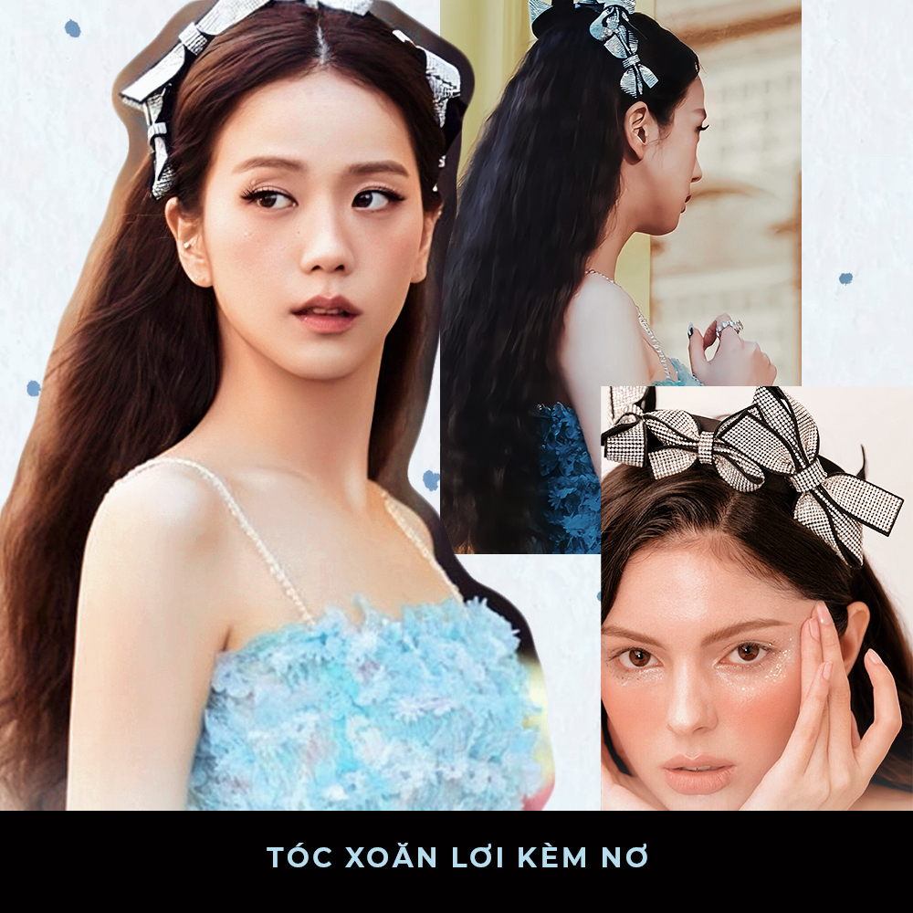 Tóc xoăn lỏi kèm nơ, kiểu tóc xinh dành cho phái đẹp trong dịp 20/10. Lixibox Haircare giới thiệu 10 kiểu tóc đẹp để bạn tự tin diện đi chơi hay chụp hình, tôn vinh ngày Phụ nữ Việt Nam.