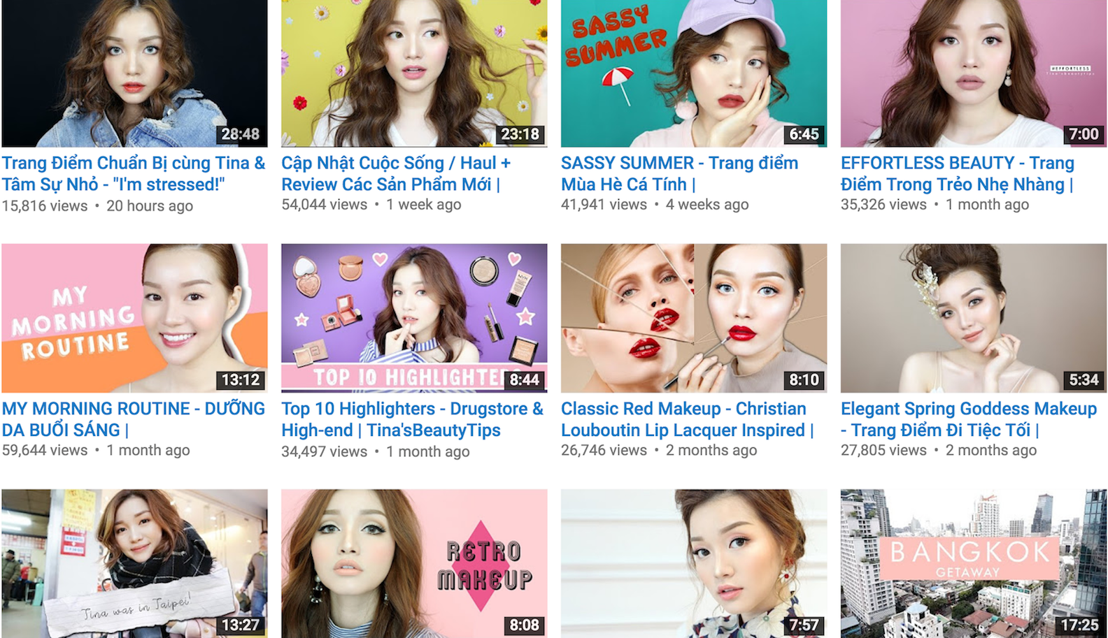Điểm danh 4 beauty blogger nổi bật tại Việt Nam nửa đầu 2017 như Changmakeup, Trinh Phạm, Chloe Nguyễn, Primmy Trương. Khám phá xu hướng trang điểm mới và thói quen chăm sóc da từ các sao và beauty blogger nổi tiếng như Tina's Beauty Tips và Kaity Nguyễn.
