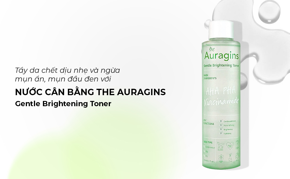Toner cân bằng the Auragins giúp tẩy da chết nhẹ nhàng và ngăn ngừa mụn ẩn, mụn đầu đen, là sản phẩm lý tưởng cho skincare routine sau khi trang điểm Halloween. Lixibox cung cấp giải pháp làm đẹp cho làn da bạn.