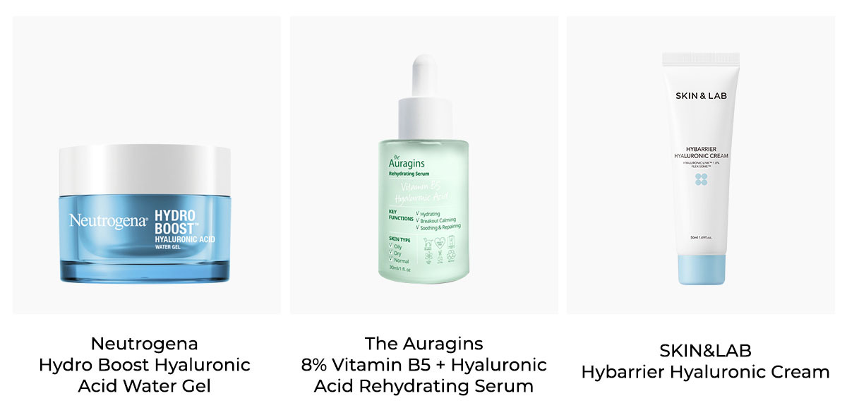 Ba sản phẩm chăm sóc da mùa đông nổi bật với thành phần dưỡng ẩm, bao gồm Neutrogena Hydro Boost, The Auragins Vitamin B5 Hyaluronic Acid Serum, và Skin & Lab Hybarrier Hyaluronic Cream. Tìm hiểu cách chăm sóc da mùa đông hiệu quả từ Lixibox.