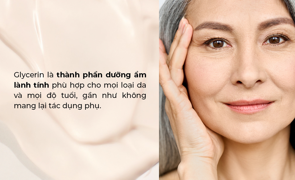 Glycerin là thành phần dưỡng ẩm lành tính phù hợp cho mọi loại da và mọi độ tuổi, gần như không mang lại tác dụng phụ. Bài viết trên Lixibox khám phá công dụng của Glycerin trong mỹ phẩm và lý do tại sao đây là thành phần nổi bật 2023.