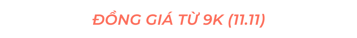 Đồng giá từ 9K (11.11) trong chương trình khuyến mãi MEGASALE 11.11 tại Lixibox, giảm giá chấn động lên đến 70%, hấp dẫn cho các tín đồ săn sale 11.11 trong ngày lễ độc thân.