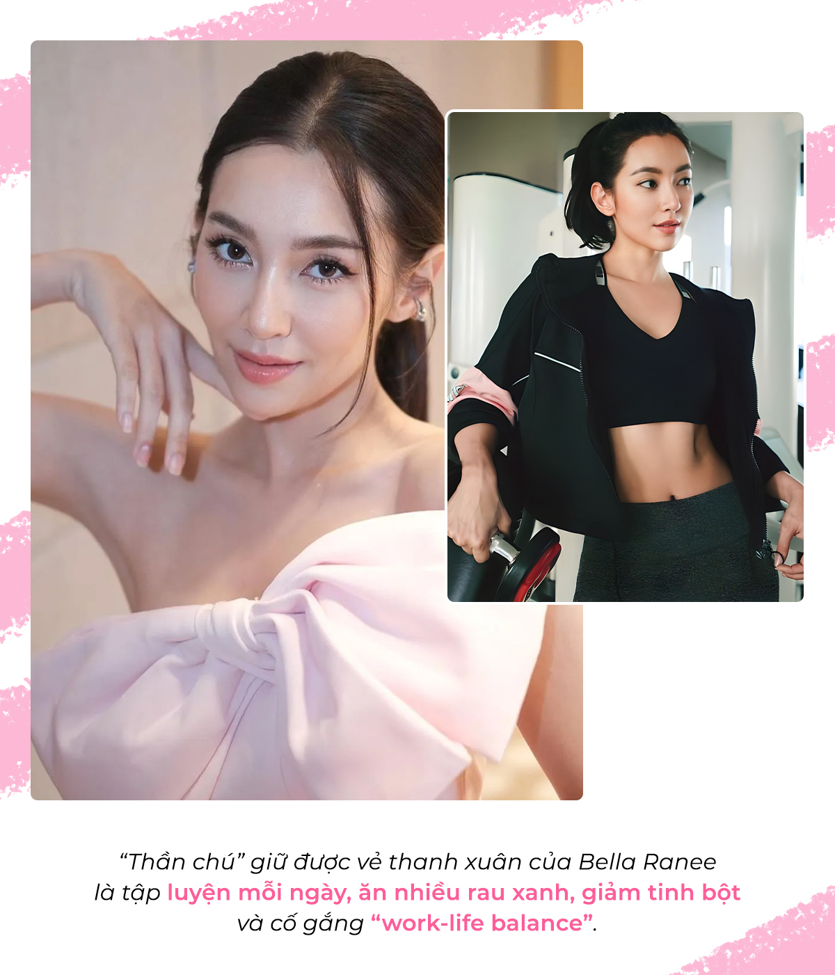 Bella Ranee chia sẻ bí quyết giữ gìn thanh xuân với việc luyện tập hàng ngày, ăn nhiều rau xanh, và cố gắng cân bằng cuộc sống để tỏa sáng trong ngày lễ độc thân 11.11. Khám phá thêm mẹo làm đẹp từ Lixibox Inspiration.