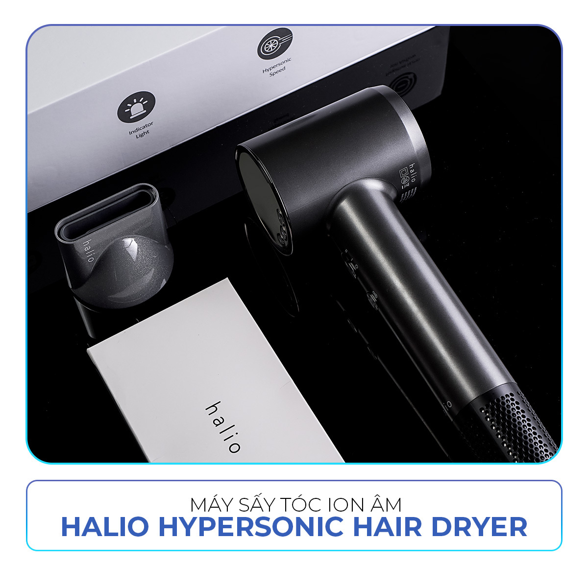 Máy sấy tóc ion âm Halio Hypersonic Hair Dryer, một món quà tuyệt vời cho nam giới. Khám phá ngay tại Lixibox để xem nam giới thích được tặng quà gì trong dịp Quốc tế Nam giới 19.11!