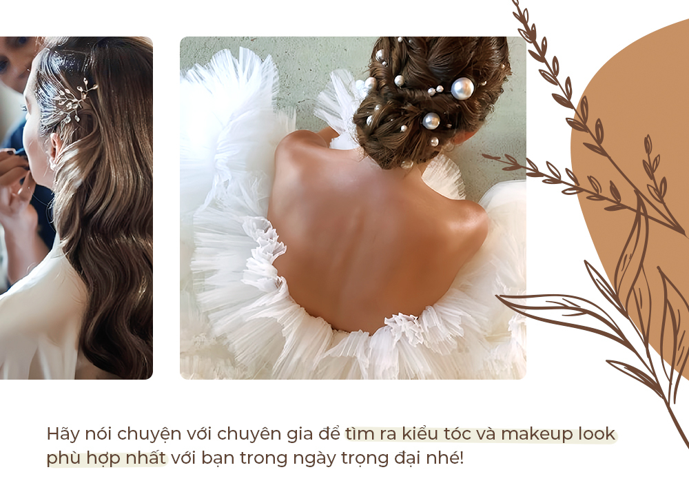 Checklist không thể bỏ qua cho cô dâu: Nói chuyện với chuyên gia để tìm ra kiểu tóc và makeup look phù hợp nhất cho ngày cưới thật hoàn hảo. Những điều cô dâu cần chuẩn bị trước ngày cưới 2023!