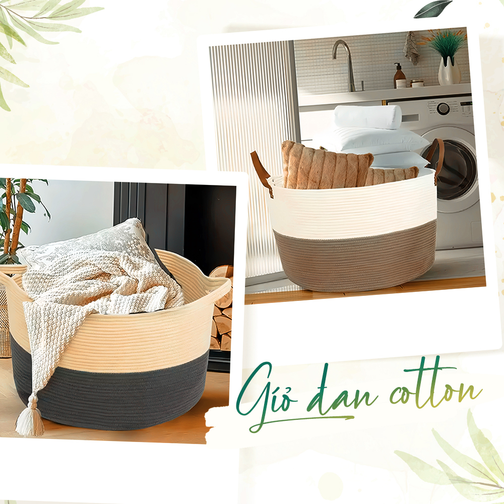 Giỏ đan cotton, món quà cưới ý nghĩa dành tặng cô dâu chú rể. Hứa hẹn góp phần tạo nên không gian sống tiện nghi và tinh tế cho các cặp đôi. Khám phá thêm tại Lixibox để nhận ưu đãi hấp dẫn.