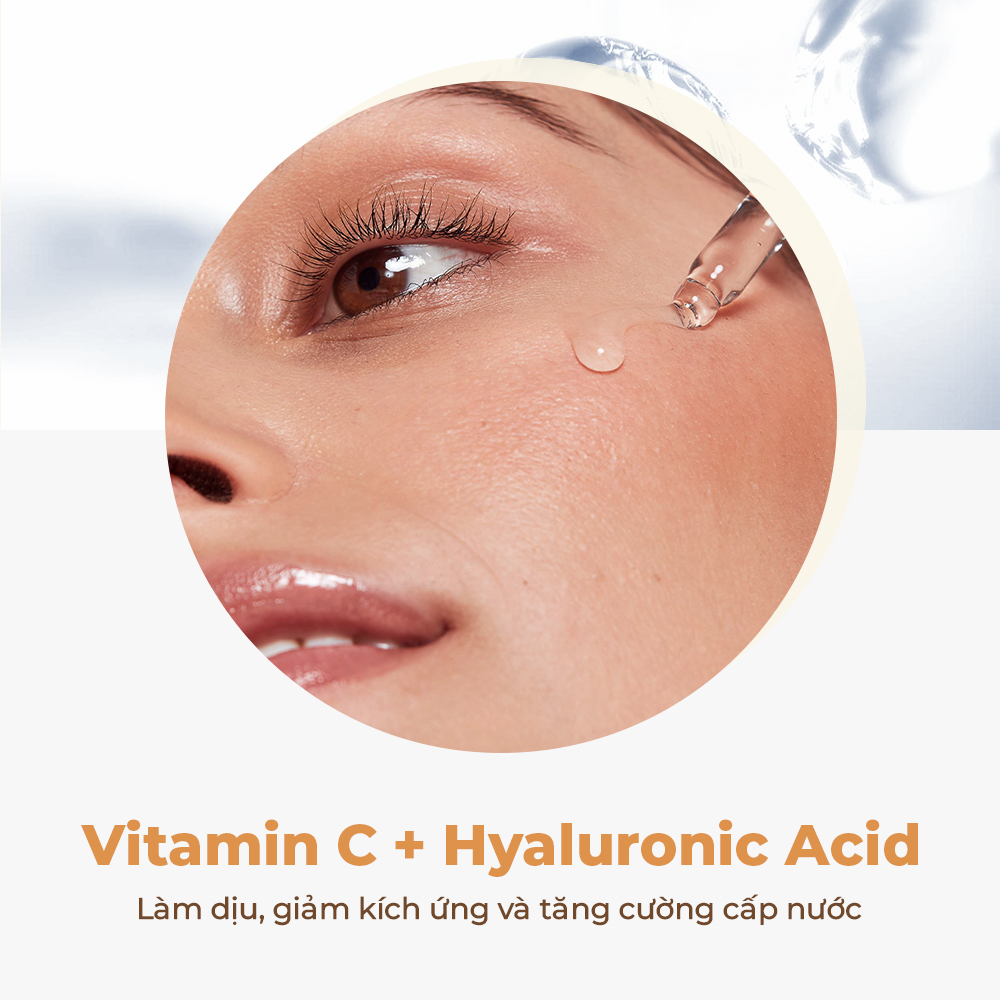 Vitamin C kết hợp Hyaluronic Acid giúp làm dịu, giảm kích ứng và tăng cường cấp nước cho da. Lixibox hướng dẫn bạn cách phối hợp các thành phần mỹ phẩm để tăng cường hiệu quả serum Vitamin C.