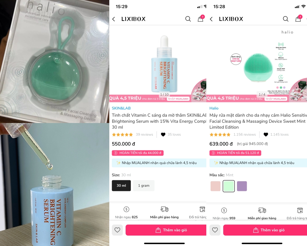 Bài viết có mẹo mua sắm giúp săn GWP Mua Lành từ Lixibox chỉ với 1 triệu, nhận quà trị giá 4,5 triệu. Khám phá sản phẩm Serum Vitamin C và máy rửa mặt Halio trong bài viết nha!