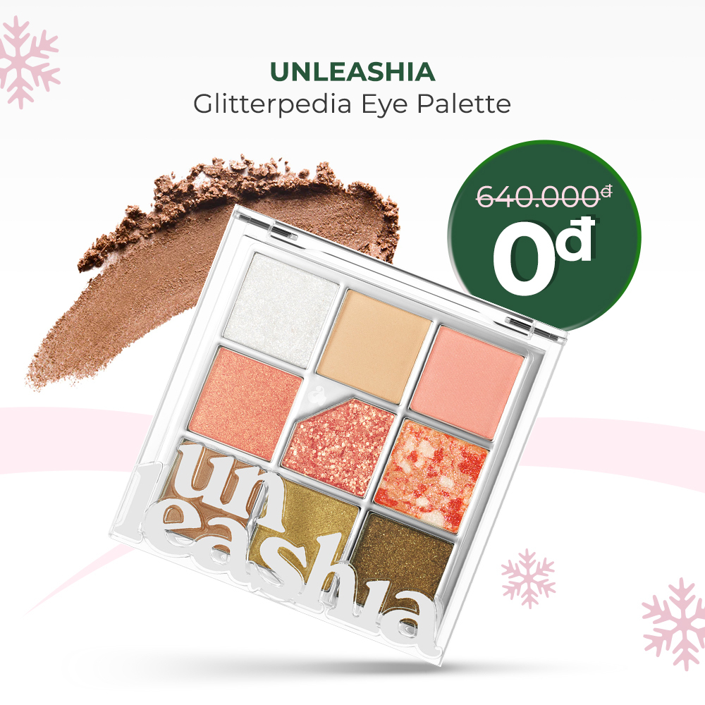 Bảng phấn mắt Glitterpedia của Unleashia đang được giới thiệu với giá 0 đồng, từ mức giá gốc 640.000đ, trong chương trình GWP Mua Lành của Lixibox. Khám phá ngay những sản phẩm làm đẹp hot này!