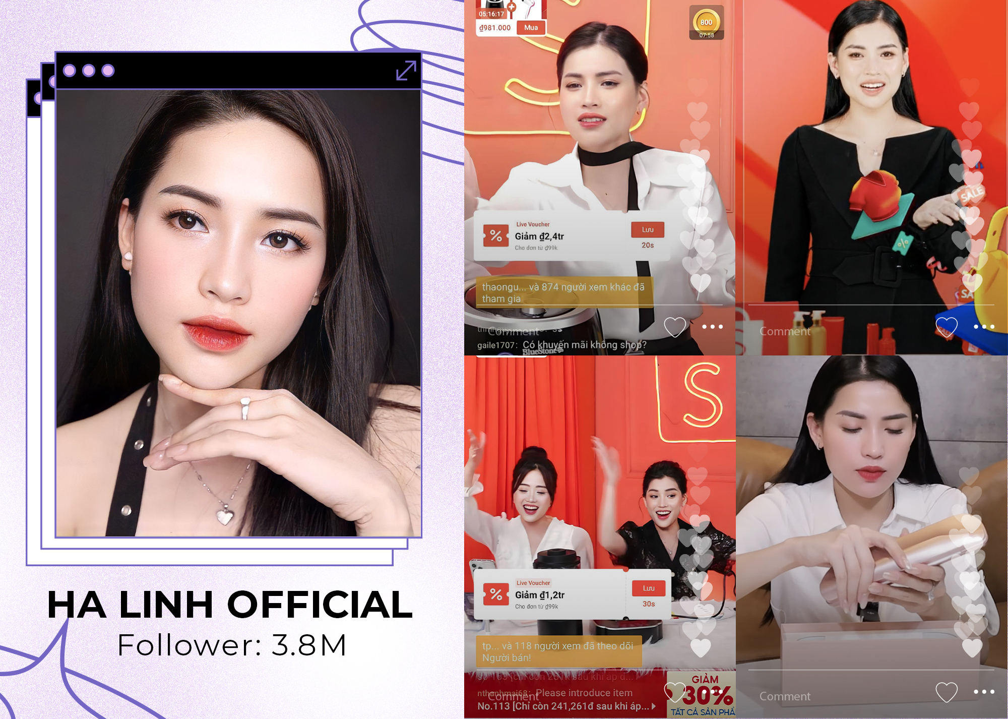 Top 7 chiến thần livestream làm đẹp trên TikTok với những cái tên nổi bật như Võ Hà Linh, Phạm Thoại, Bé Duy TikTok, và Call me Duy. Khám phá các màn hợp tác ấn tượng cùng Lixibox và những con số thành công "khủng" của họ trong năm 2023.