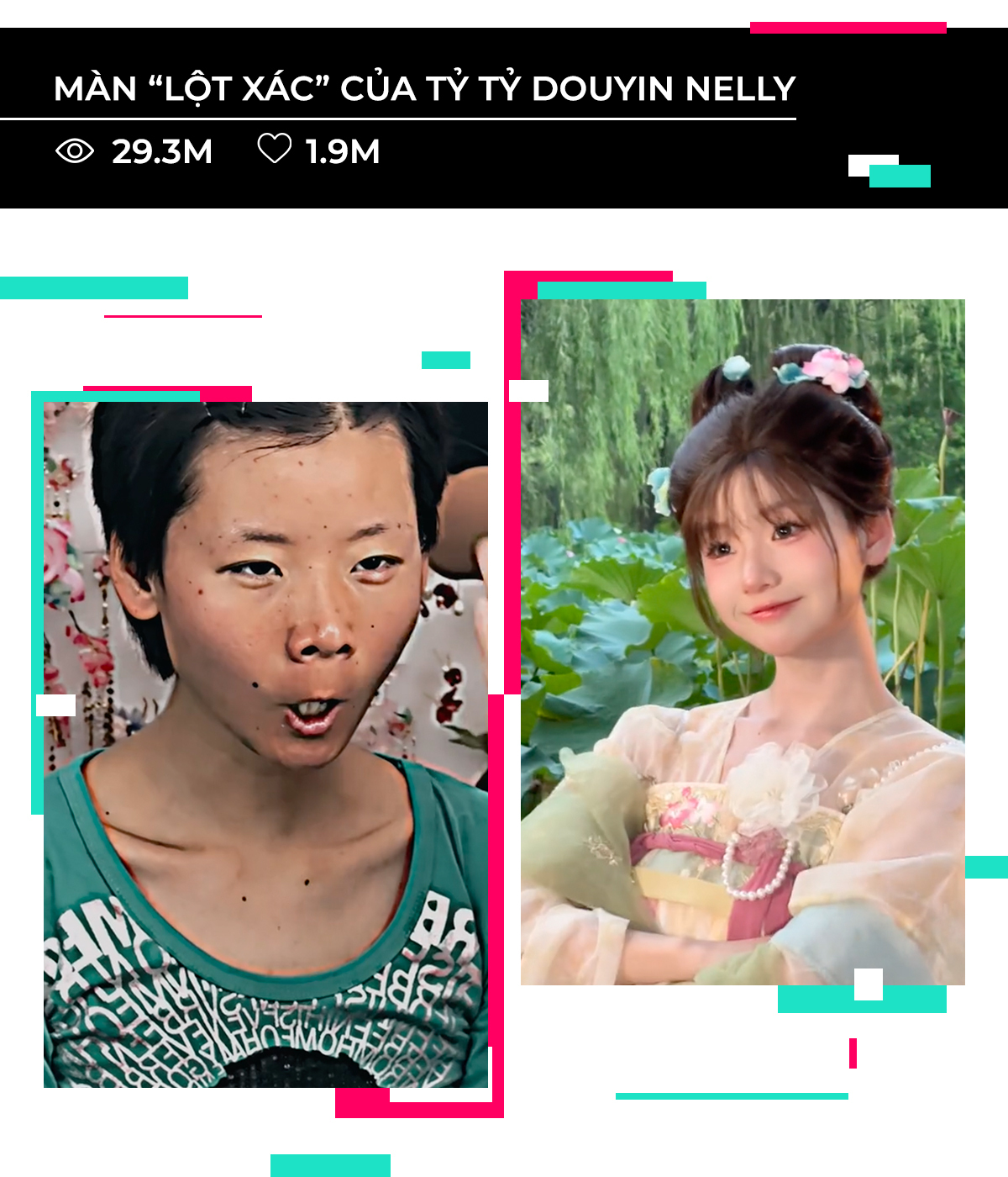 Màn lột xác của tỷ tỷ Douyin Nelly với 29 triệu lượt xem và 1.9 triệu lượt thích. Khám phá những video TikTok triệu view 2023 và xu hướng làm đẹp thú vị từ Lixibox, mang đến mẹo skincare và makeup ấn tượng.