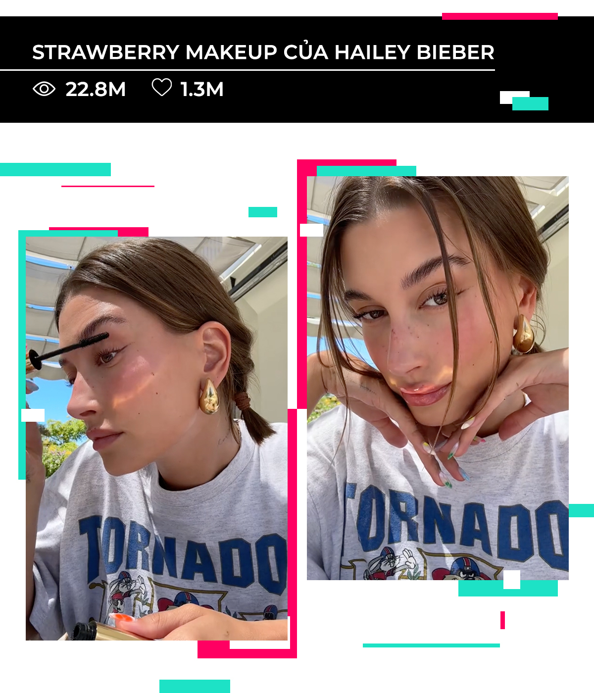 Ngắm nhìn phong cách trang điểm strawberry của Hailey Bieber cùng những tác phẩm đình đám trên TikTok, thu hút hàng triệu lượt xem trong năm 2023. Khám phá những xu hướng làm đẹp mới nhất để không bỏ lỡ hot trend 2023.