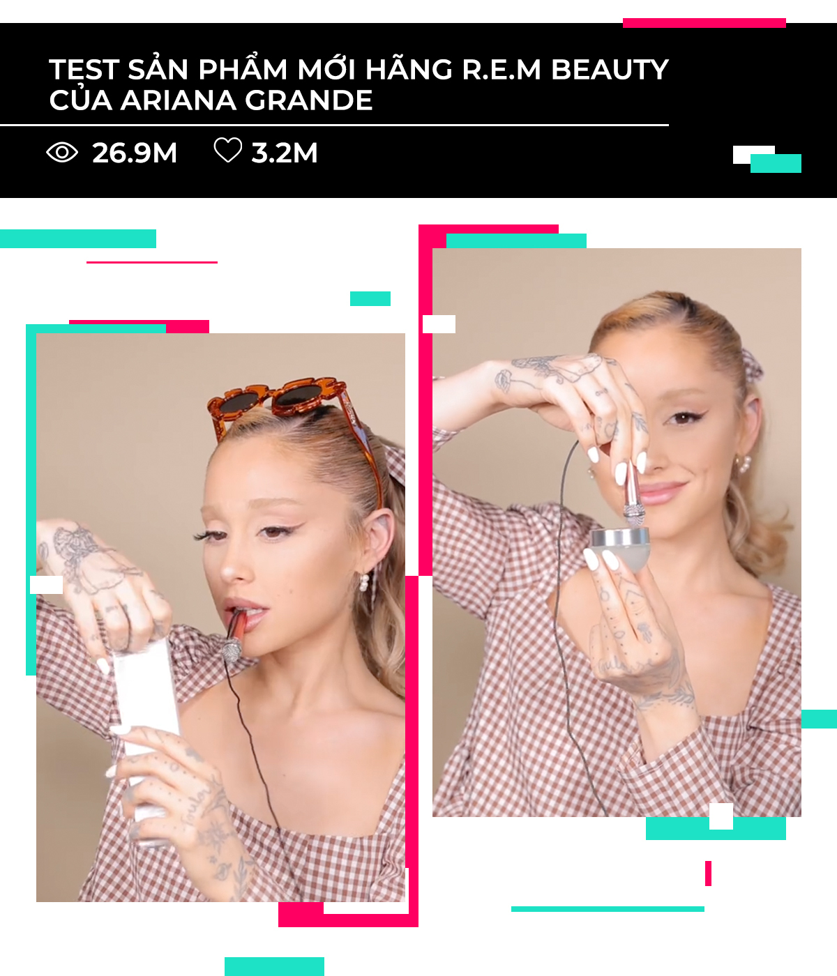 Test sản phẩm mới hàng R.E.M Beauty của Ariana Grande trong 10 video TikTok triệu view, khám phá xu hướng làm đẹp và hot trend 2023 tại Lixibox. Không bỏ lỡ mẹo skincare và makeup thú vị!