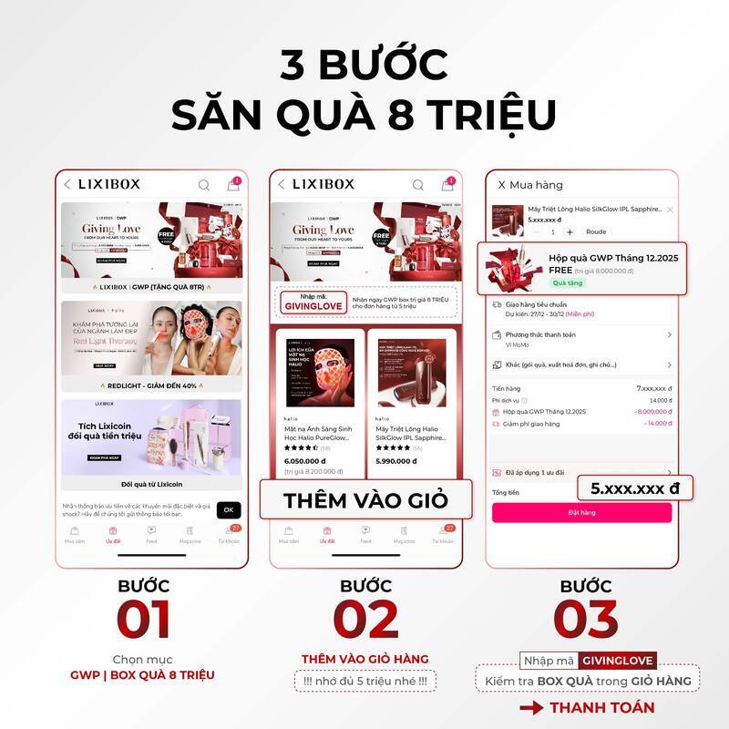 Hình ảnh 5 | GWP MÙA ĐÔNG 2025 - 1000 Hộp Quà Trị Giá 8 Triệu Dành Riêng Cho Bạn! | Lixibox