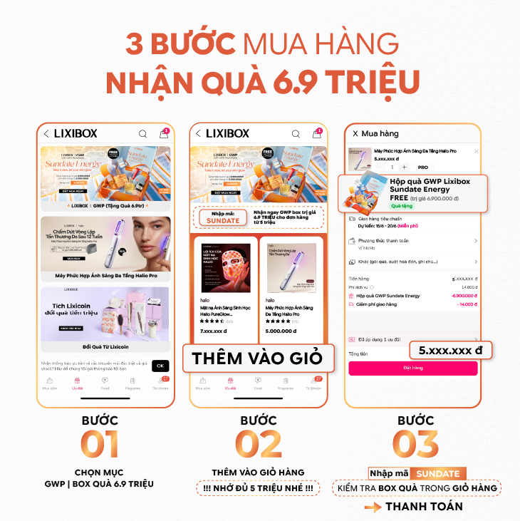 Bài viết về chương trình khuyến mãi mùa hè 2026 tại Lixibox với 1.000 hộp quà GWP trị giá 6.9 triệu đồng cho đơn hàng trên 5 triệu. Hướng dẫn 3 bước mua hàng để nhận quà và chăm sóc sắc đẹp.