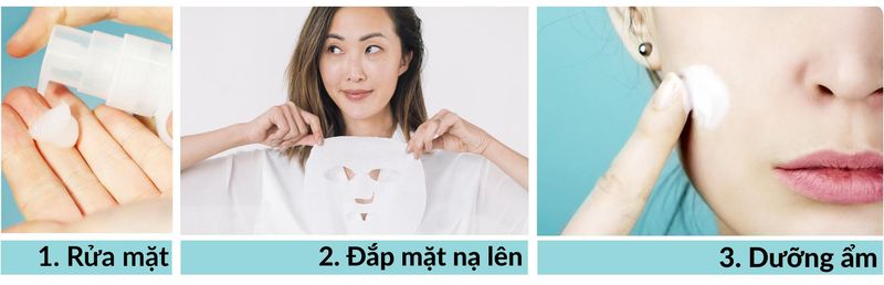 Những sai lầm thường gặp khi sử dụng mặt nạ giấy với 3 bước cơ bản: Rửa mặt sạch sẽ, đắp mặt nạ giấy lên mặt để dưỡng ẩm, và bước cuối cùng là thoa kem dưỡng ẩm. Hướng dẫn này giúp bạn dùng mặt nạ giấy đúng cách để cải thiện sức khỏe làn da.