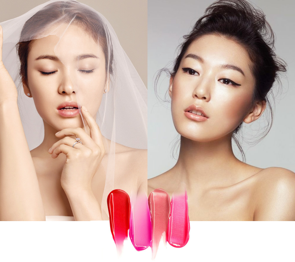Ảnh minh họa cho bài viết "7 Xu hướng làm tóc và trang điểm thịnh hành trong mùa cưới 2017" với các mẫu tóc và trang điểm phù hợp cho cô dâu, phù dâu và khách mời trong mùa cưới, nhấn mạnh sản phẩm cho tóc và make-up.