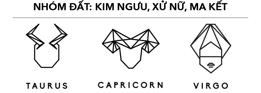 Nhóm Đất: Kim Ngưu, Xử Nữ, Ma Kết trong bài viết về 12 cung hoàng đạo sẽ mang phong cách makeup nào trong mùa tiệc tùng, với phong cách và nét đẹp riêng cho từng chòm sao.