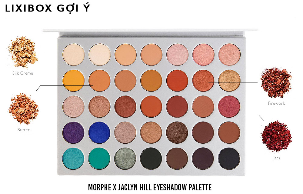 Bảng màu phấn mắt Morphe x Jaclyn Hill với 35 sắc thái đa dạng, từ những màu trung tính đến những tông màu nổi bật. Khám phá cách trang điểm lộng lẫy cho 12 cung hoàng đạo trong mùa tiệc tùng này.