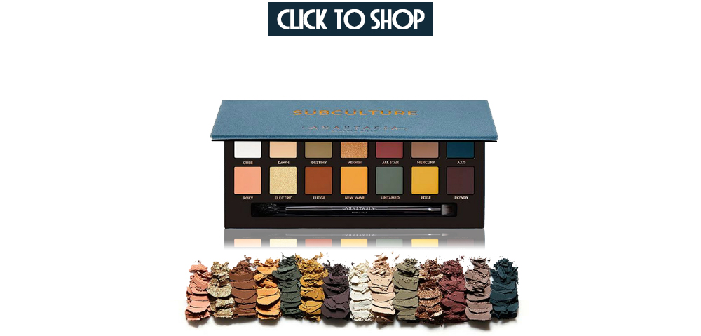 Bảng phấn mắt Subculture từ Anastasia, thể hiện sự kết hợp giữa tông màu tự nhiên và nổi bật, là xu hướng làm đẹp quan trọng của năm 2018. Khám phá cách làm đẹp với #makeup, #lông mày, #tóc, #son, #môi, #mắt và cảm nhận sự lên ngôi của các sắc thái mới trong thế giới trang điểm.