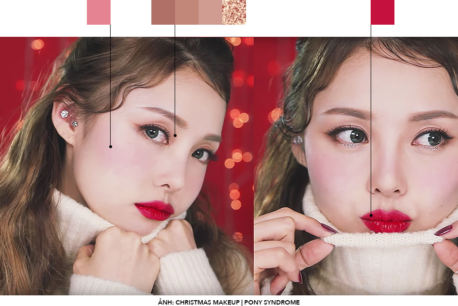 Makeup cho đêm tiệc cuối năm: Khám phá phong cách makeup giáng sinh nổi bật với xu hướng son LUSTRE Make-Up. Chọn lựa giữa sự nhẹ nhàng hay quyến rũ, để chàng không thể rời mắt.