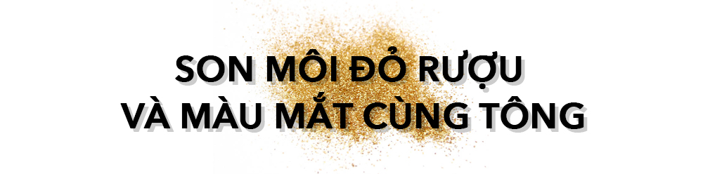 SON MÔI ĐỎ RƯỢU VÀ MÀU MẮT CÙNG TÔNG - Khám phá xu hướng makeup cho đêm tiệc cuối năm với LUSTRE Make-Up, chọn sắc đỏ rượu quyến rũ cho mùa Giáng sinh.