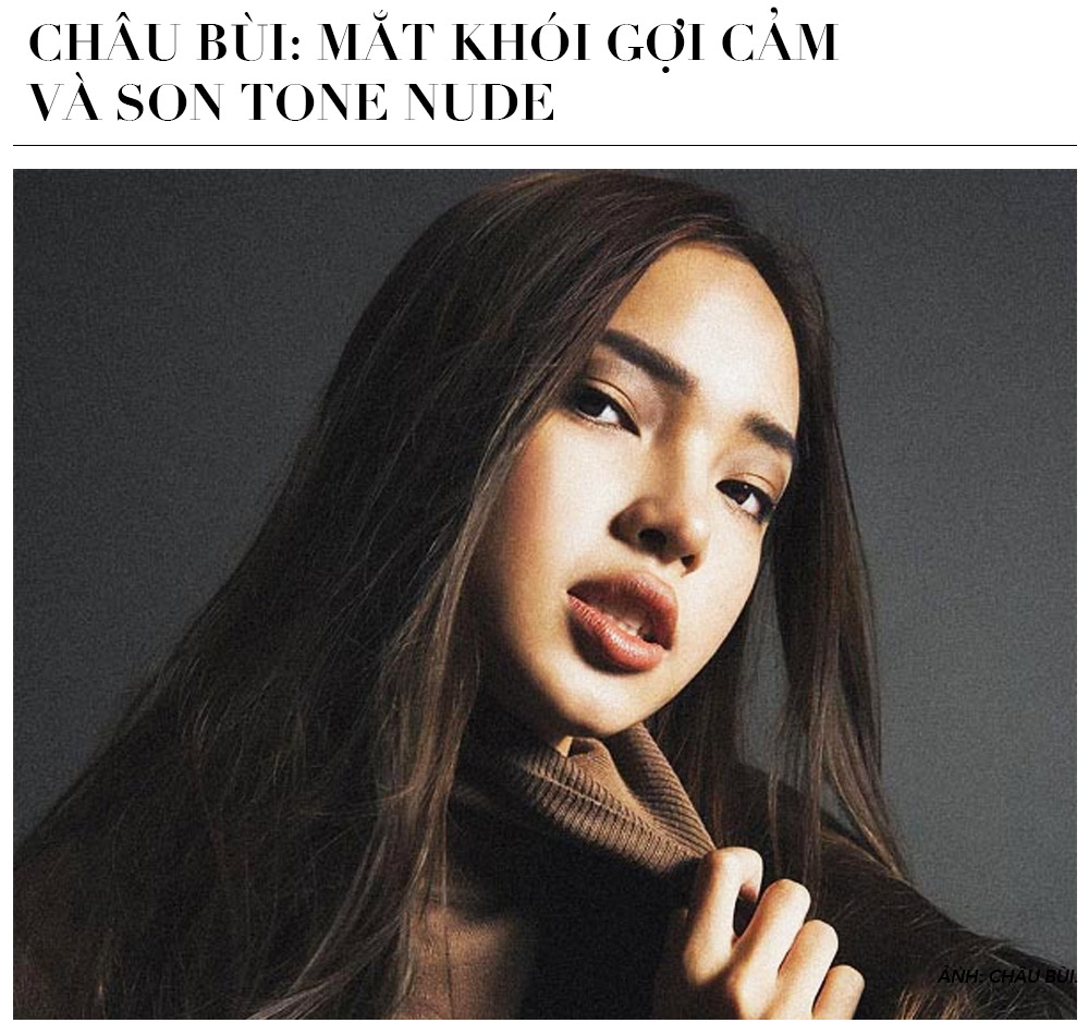 Châu Bùi tỏa sáng với kiểu makeup mắt khói gợi cảm và son tone nude, xuất phát từ cảm hứng của các ngôi sao nổi tiếng. Cùng khám phá 5 kiểu trang điểm ấn tượng để chào đón năm mới!
