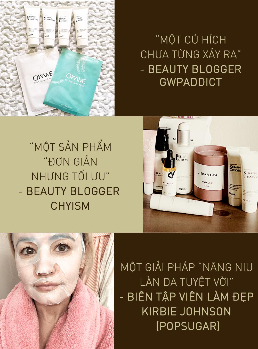 Bài viết giới thiệu về các thương hiệu Indie trong lĩnh vực skincare, với sự nổi bật của các sản phẩm OKAME. Thương hiệu Indie không quảng bá mạnh mẽ nhưng khẳng định chất lượng qua người dùng. Các beauty bloggers chia sẻ nhận xét về các sản phẩm dưỡng da từ OKAME và các thương hiệu như Drunk Elephant, Mad Hippie, Sunday Riley.