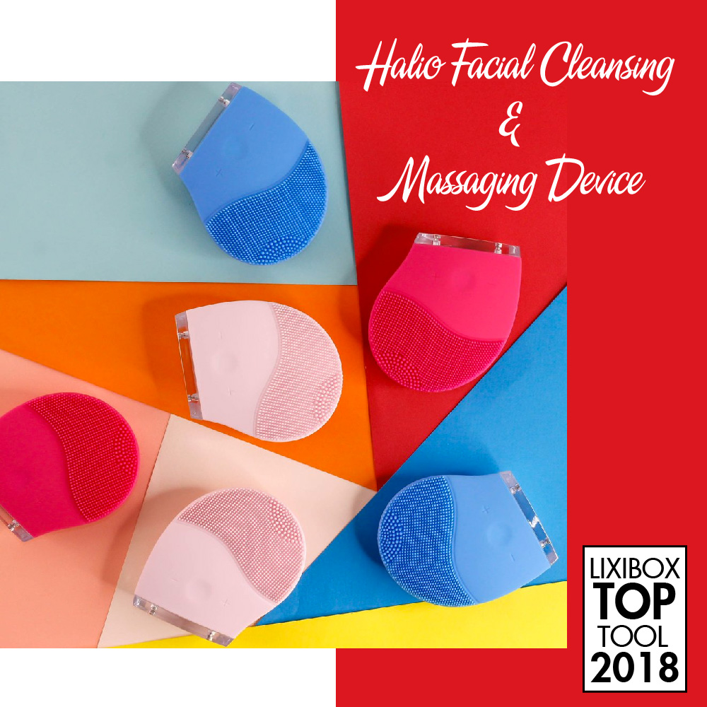 Thiết bị làm sạch và massage mặt Halio, sản phẩm nổi bật trong danh sách best choice 2018, giúp da sạch, trắng sáng và thu nhỏ lỗ chân lông, lý tưởng cho việc dưỡng da đón Tết.