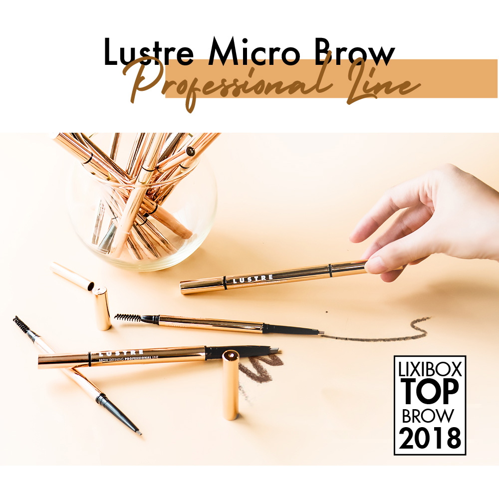 Bảng màu và sản phẩm trang điểm LUSTRE Micro Brow thuộc dòng Professional Line, nổi bật trong danh sách must-buy makeup năm 2018. Sản phẩm mang lại sự tự tin cho phái đẹp, tiêu biểu cho xu hướng makeup hiện đại.