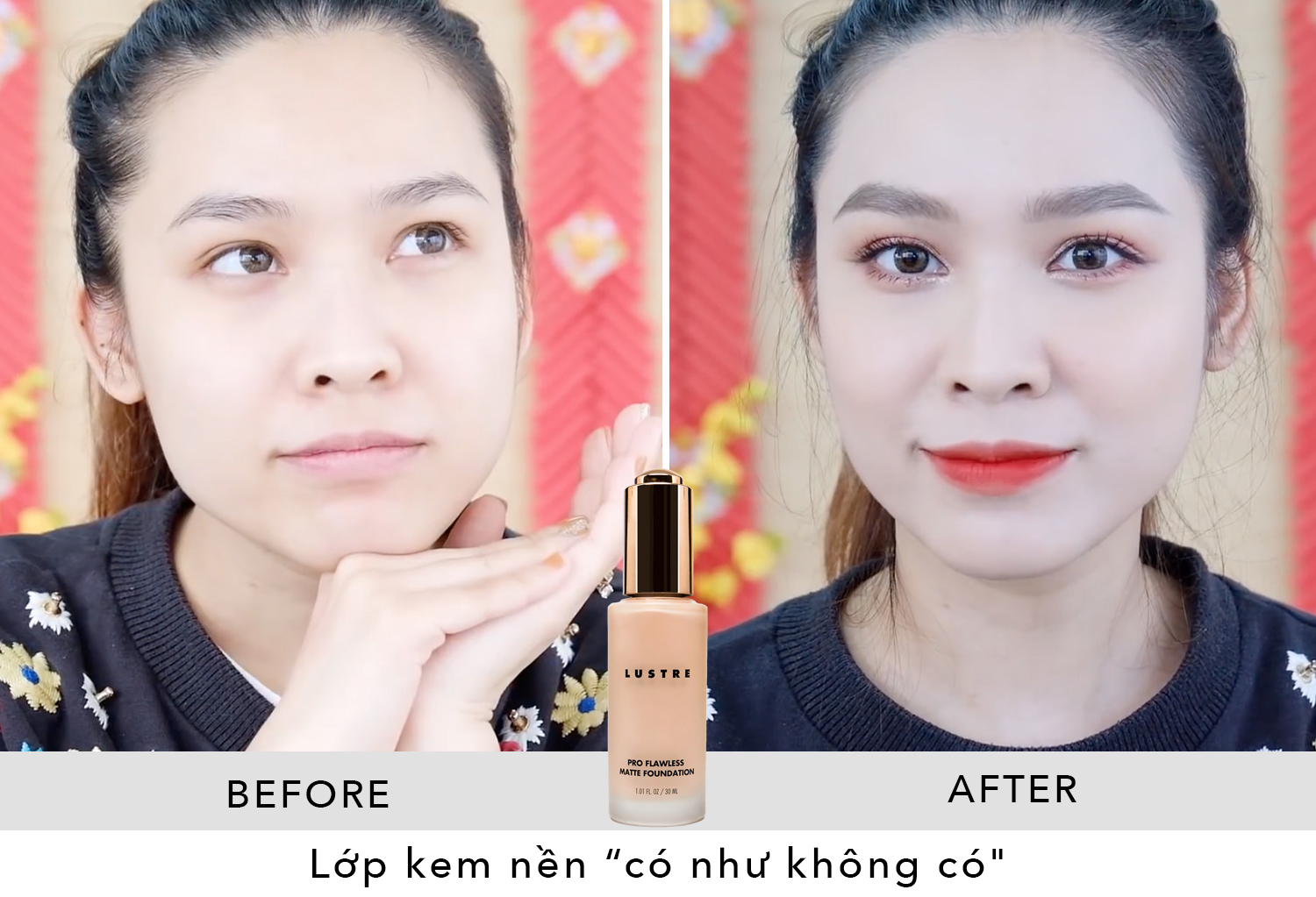 Đào Bá Lộc và Quách Ánh cùng chia sẻ niềm đam mê với kem nền Lustre Pro Flawless Matte Foundation, giúp mang đến lớp nền mịn màng, tự nhiên, làm hài lòng các tín đồ làm đẹp và các chuyên gia trang điểm.