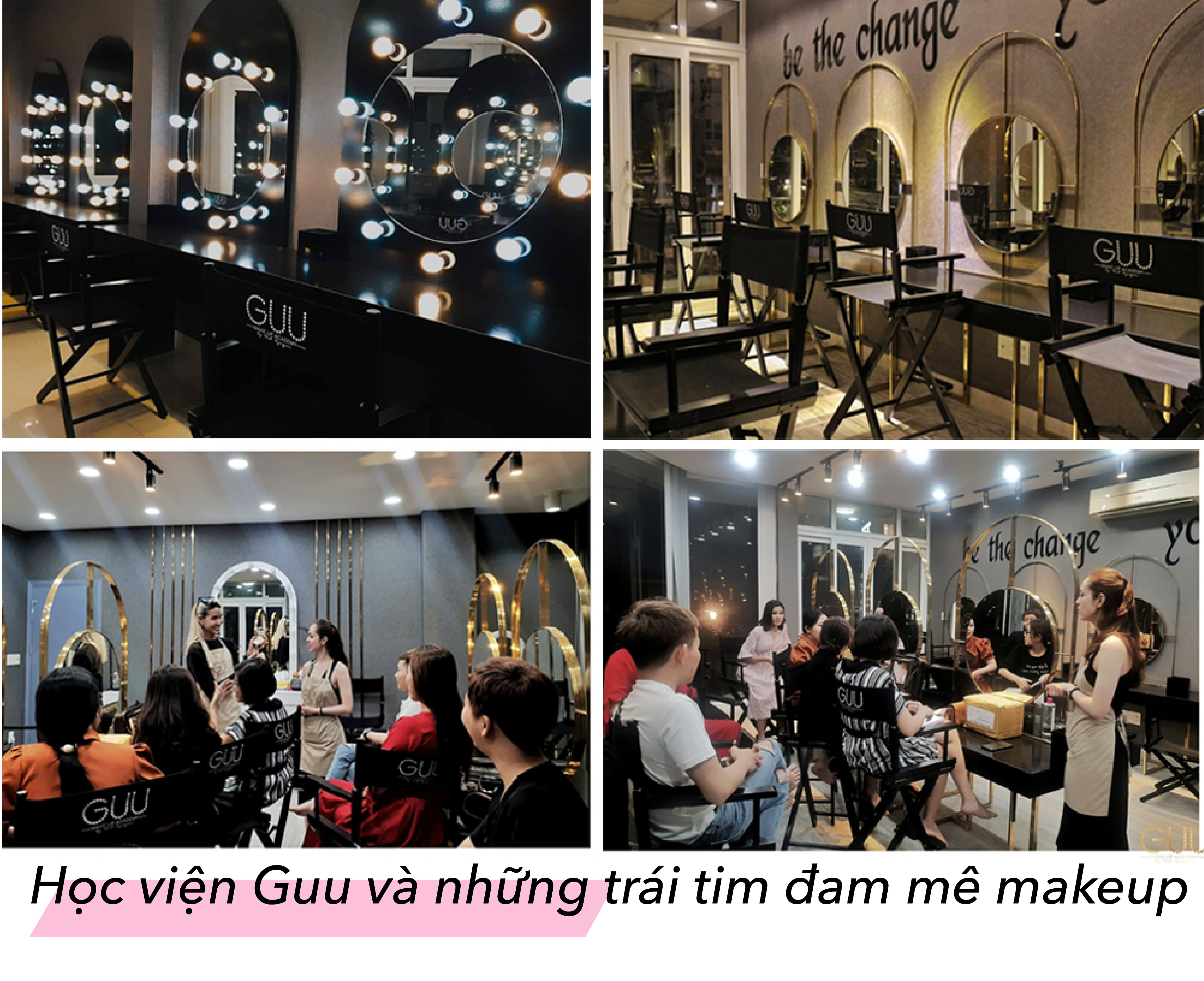 Học viện Guu, nơi tụ hội của những tài năng trong ngành làm đẹp, giới thiệu về Beauty Boy. Bầu không khí thân thiện và sáng tạo, với những người trẻ đam mê makeup, sẵn sàng học hỏi và chia sẻ kinh nghiệm.