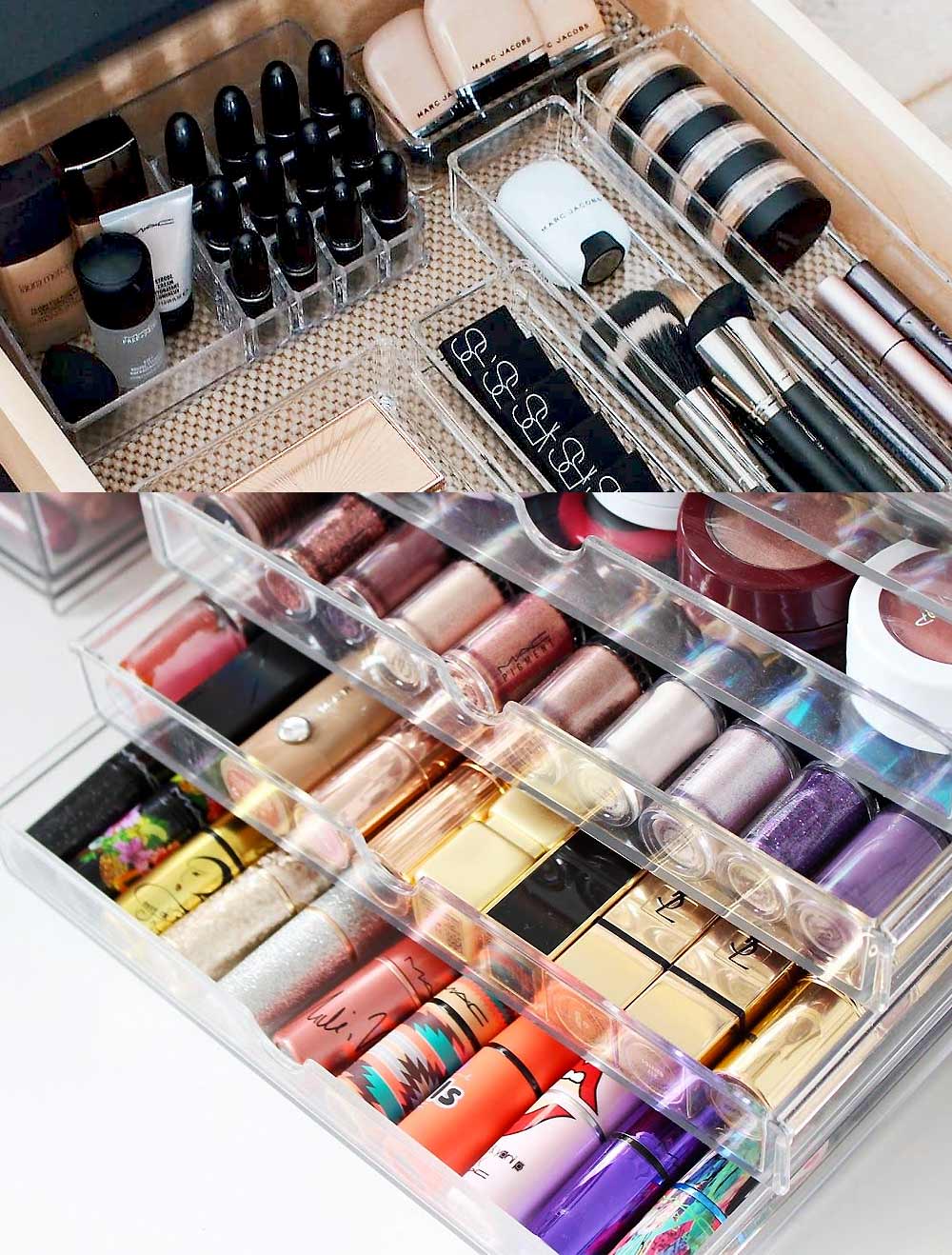 Bí quyết sắp xếp đồ trang điểm gọn gàng theo phương pháp Marie Kondo giúp bạn dễ dàng tìm kiếm sản phẩm yêu thích giữa bộ sưu tập mỹ phẩm phong phú. Khám phá cách dọn dẹp thông minh để góc làm đẹp trở nên sang trọng, tiết kiệm thời gian và không gian.